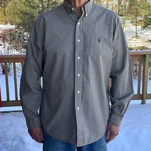 Ralph Lauren classic fit plaid 16 1/2